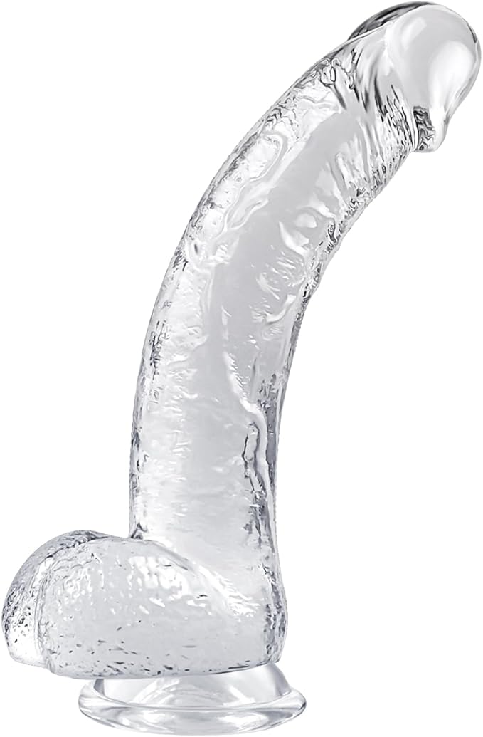 9.25 Inch Realistic Lifelike Black Dildo with Strong Suction Cup for Hands-Free G-Spot and Anal Stimulation