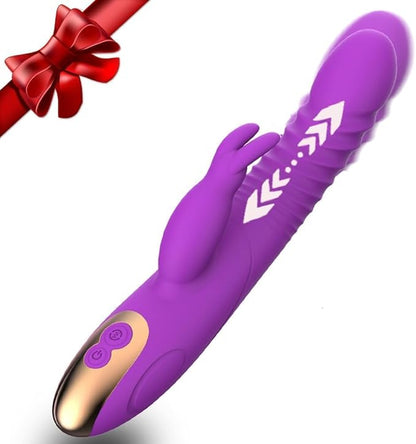 7-Mode Rabbit G-Spot & Clitoral Vibrator with Wand Massager for Couples