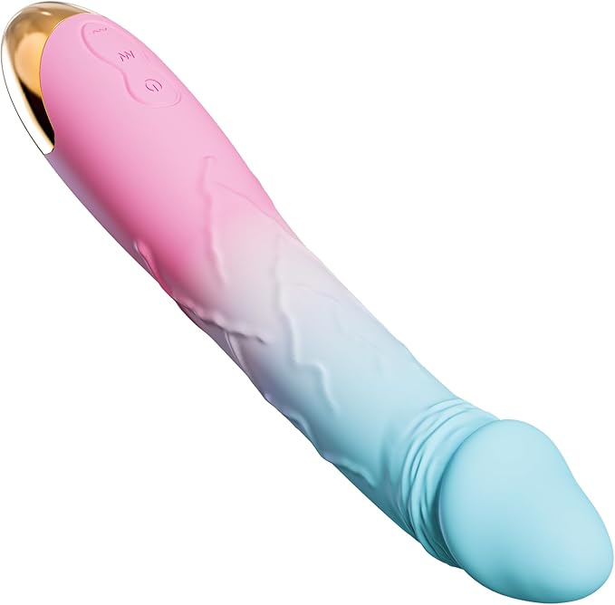 Premium 7.6-Inch Waterproof Silicone Vibrator with 10 Vibration Modes for Targeted Stimulation