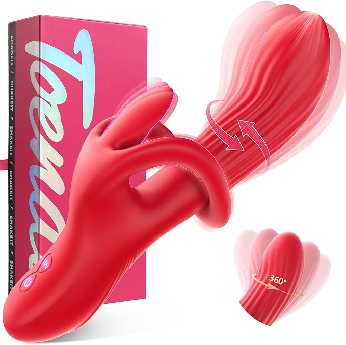 Toendi G-Spot Rabbit Vibrator with 10 Vibration and 7 Thrusting Modes for Clitoral Stimulation