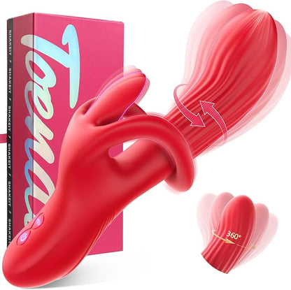 Toendi G-Spot Rabbit Vibrator with 10 Vibration and 7 Thrusting Modes for Clitoral Stimulation