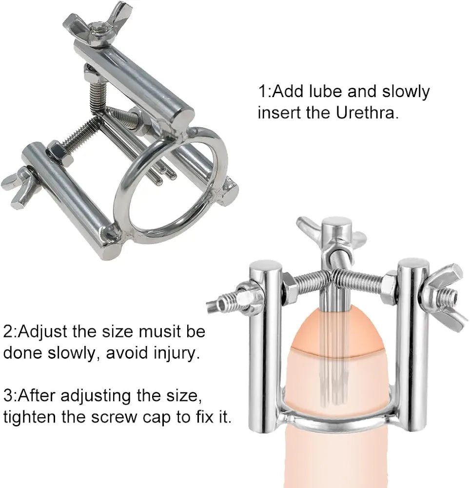 Adjustable Stainless Steel Urethral Dilator and Sounding Rod for Men