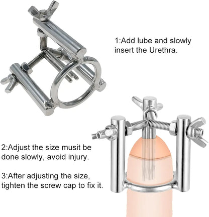 Adjustable Stainless Steel Urethral Dilator and Sounding Rod for Men