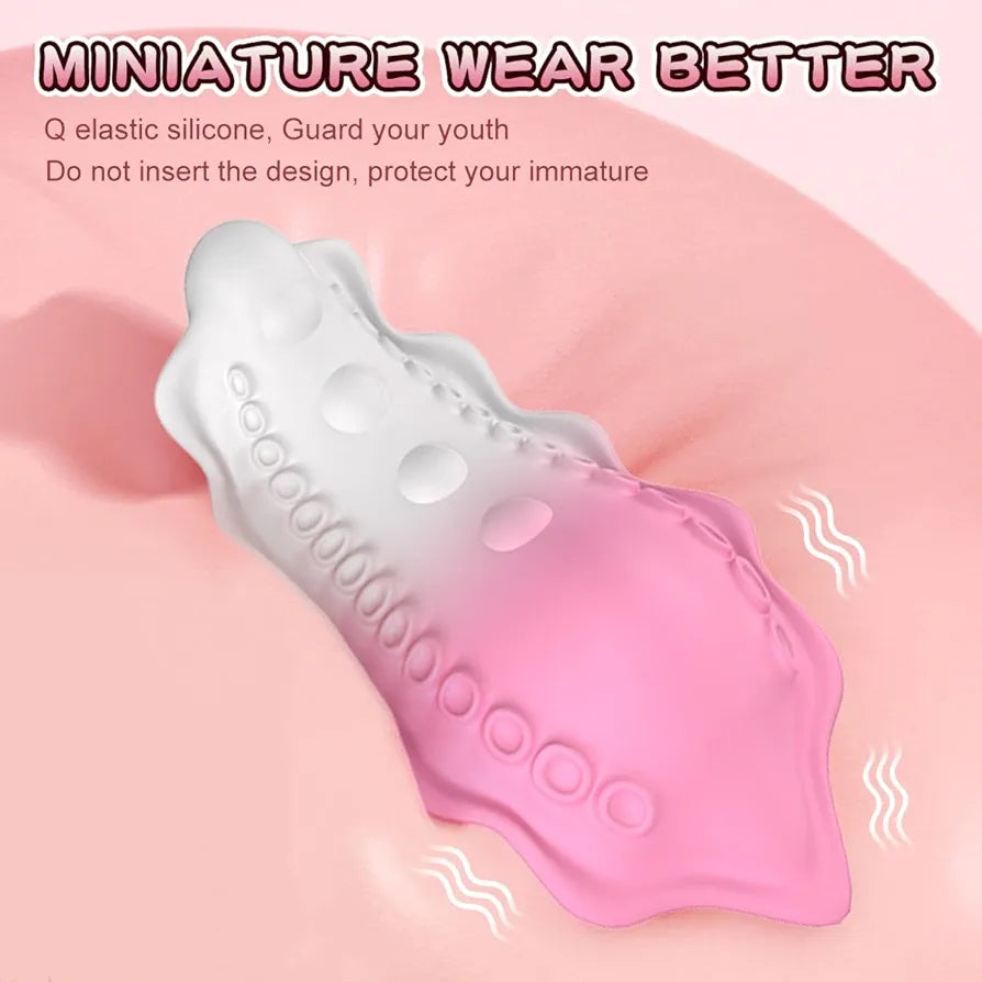 Malika Wearable Butterfly Panty Vibrator with 9 Vibration Modes for G-Spot and Clitoral Stimulation
