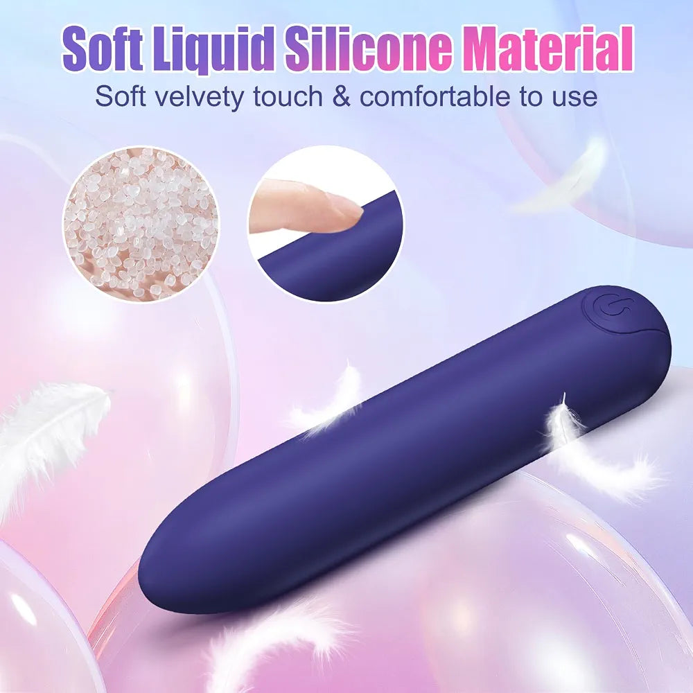 Silicone Rechargeable G-Spot and Clitoral Stimulator with 10 Vibration Modes