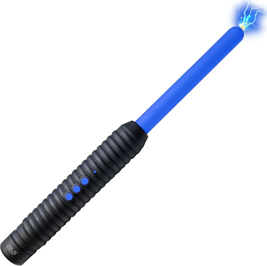 ZEUS ELECTROSEX E-Stim Shock Rod - Dual-Intensity Pinpoint Zapping Wand for Sensory Play, Blue