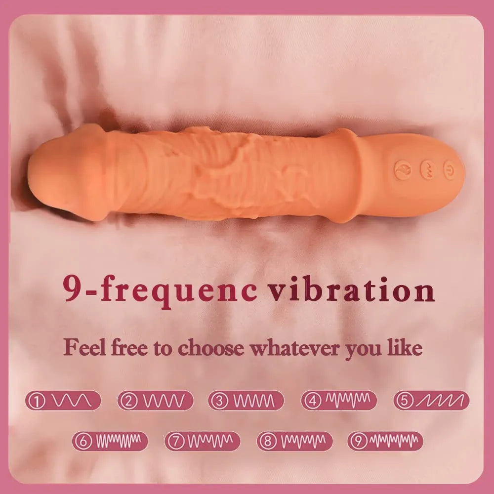 9-Mode Heated Clitoral & G-Spot Finger Vibrator for Couples