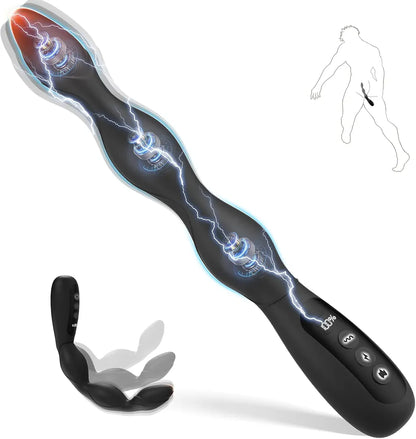 Advanced Multi-Mode Prostate Massager with Heating, Vibration, and Electric Stimulation