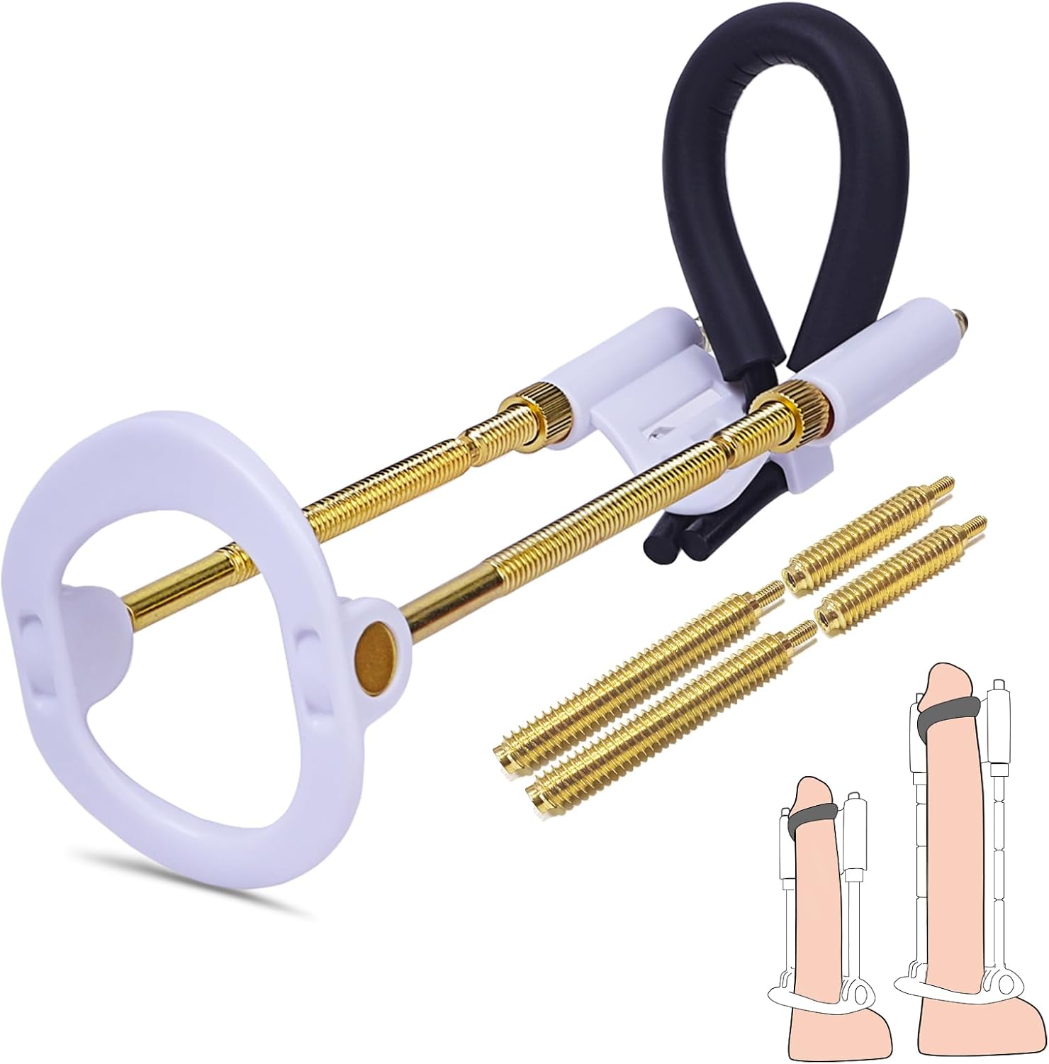 Adjustable Male Penis Traction Training and Stretching Device Kit