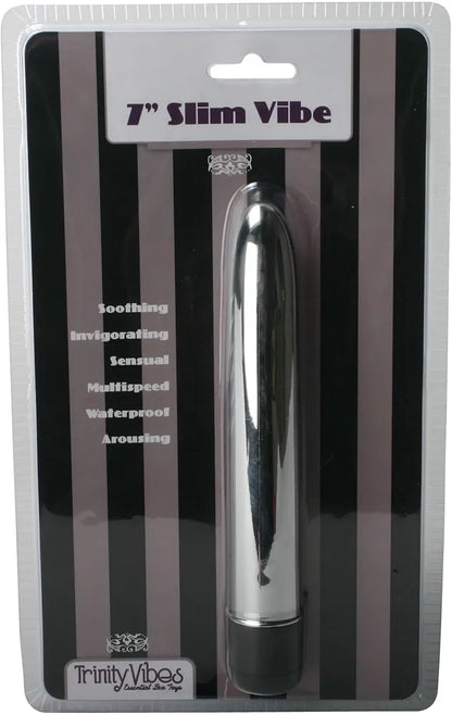 Trinity 7-Inch Premium Silver Vibrator