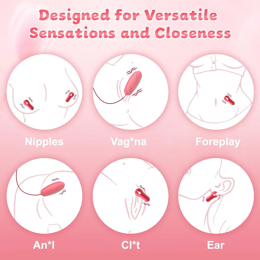 10-Mode Vibrating Nipple Clamps and Bullet Massager Set for Couples