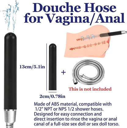 Premium Maintenance & Care Kit for Full-Size Sex Dolls: Includes Heating Rod, Drying Stick, Cleaning Tools, and Vagina/Anal Cleaner - Black