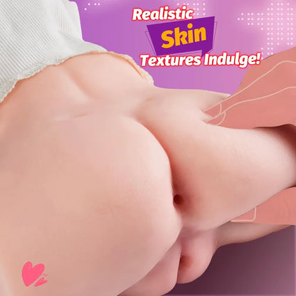 4.2LB Realistic Male Masturbator with 3D Textured Channel, Strong Suction, and Dual-Entry Design for Enhanced Stimulation
