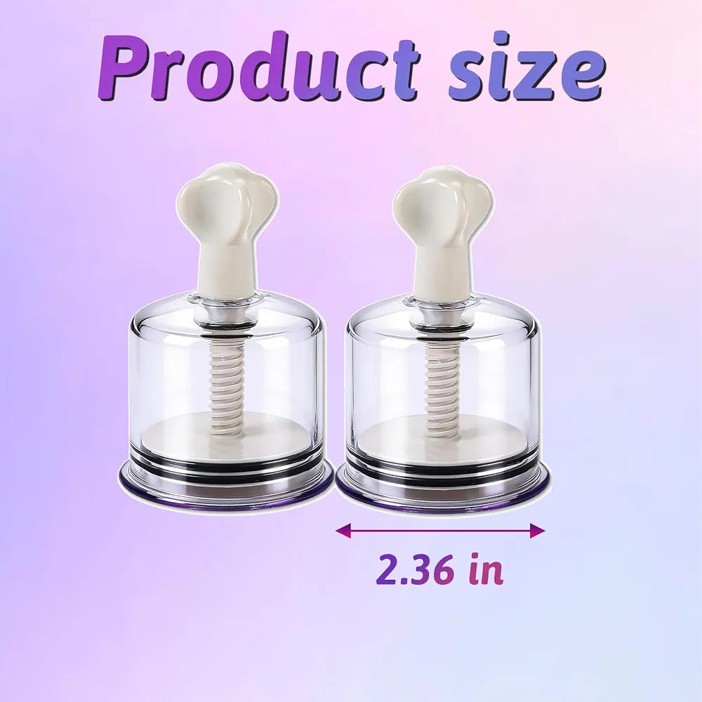Adjustable Vacuum Nipple Suction Cups for Sensitivity and Arousal