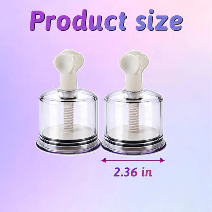 Adjustable Vacuum Nipple Suction Cups for Sensitivity and Arousal