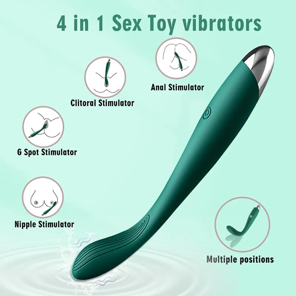 10-Mode Waterproof Clitoral and G-Spot Vibrator for Couples
