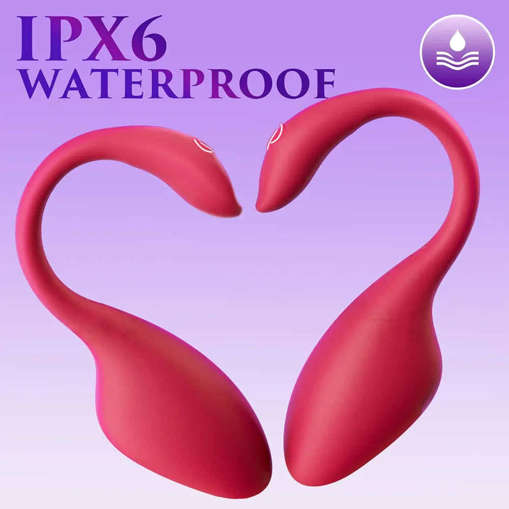Rechargeable App-Controlled Wearable Vibrating Panty Dildo with 9 Modes for Couples
