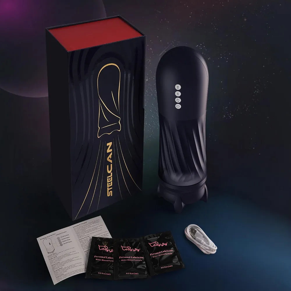 Tracy's Dog Automatic Male Masturbator with Heating, Vibration, and Thrusting Modes