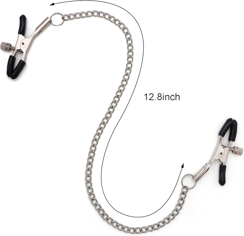 Adjustable Stainless Steel Nipple Clamps for Couples Erotic Stimulation