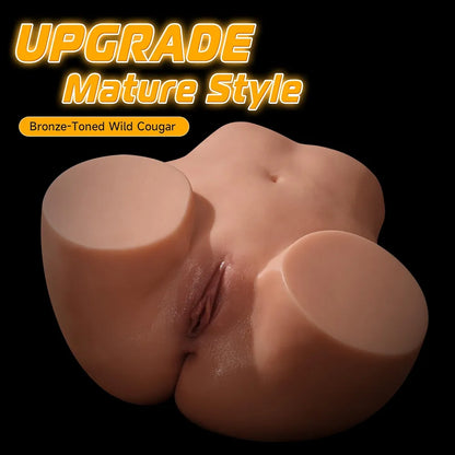 Realistic 27lb Life-Size Female Torso Sex Doll with Soft Skin Texture, Dual-Entry Vagina and Anal Masturbator