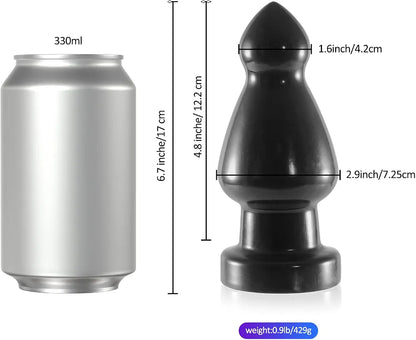 Premium Extra-Large Silicone Anal Training Beads with Suction Base