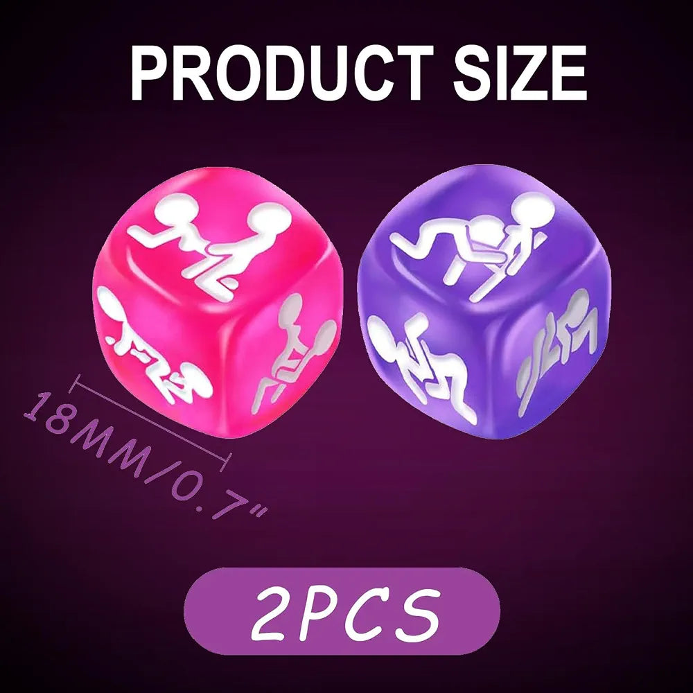 12-Sided Naughty Date Night Dice: Romantic Foreplay & Intimacy Game for Couples