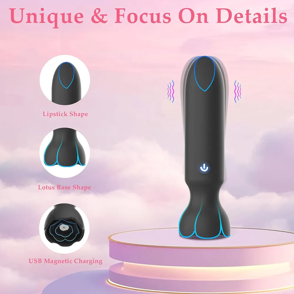 Discreet App-Controlled Mini Bullet Vibrator - 9 Modes, Lipstick-Style G-Spot & Clitoral Stimulator for Women & Couples