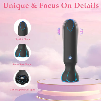 Discreet App-Controlled Mini Bullet Vibrator - 9 Modes, Lipstick-Style G-Spot & Clitoral Stimulator for Women & Couples