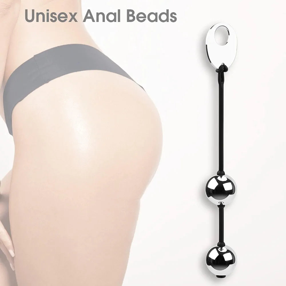 Premium Weighted Stainless Steel Kegel Exercise Beads for Pelvic Floor Training 220g