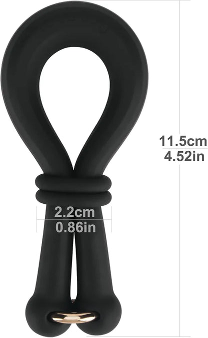 AnyFit Pro Adjustable Silicone Dual-Ring Erection Enhancer and Ball Stretcher