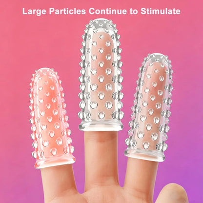 4-Piece Silicone Finger Vibrator Set for Intimate Stimulation and Couples Play