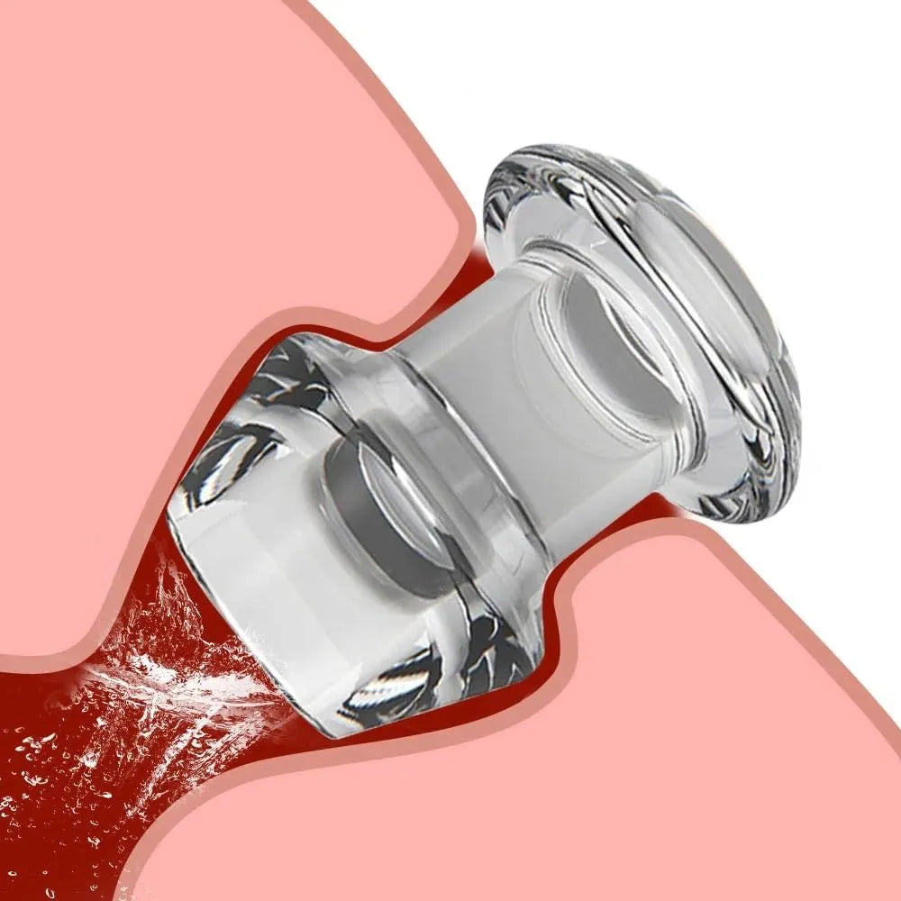 Transparent Acrylic Vaginal and Anal Dilator Speculum for BDSM and Intimate Use