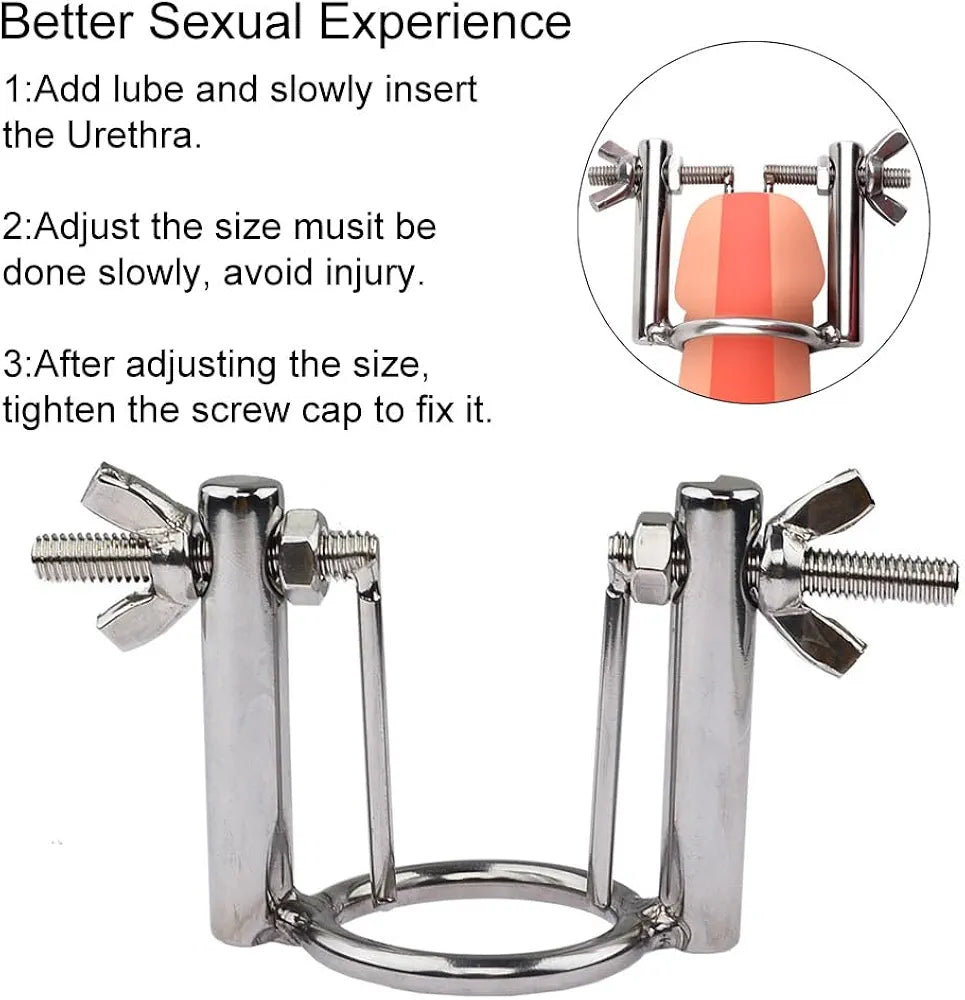 Adjustable Stainless Steel Urethral Dilator and Sounding Rod for Men