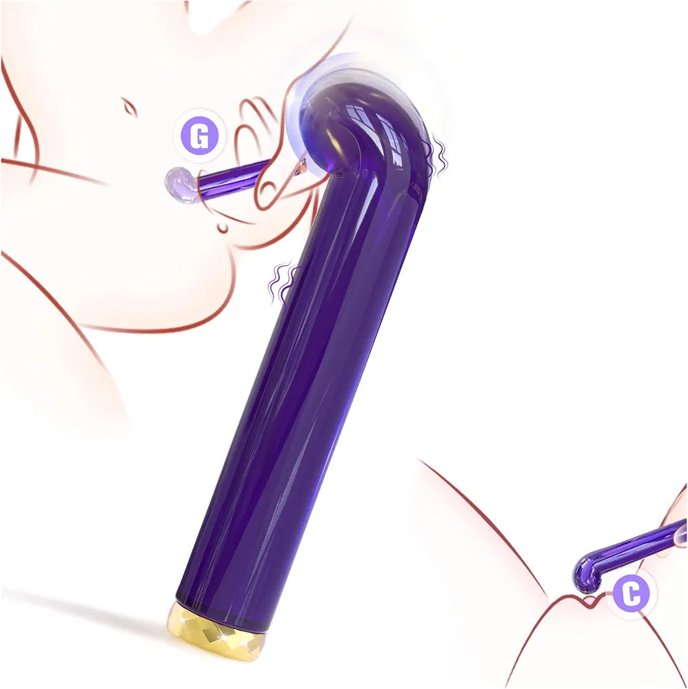 Premium 10-Speed Mini Wand Vibrator for Targeted Clitoral and G-Spot Stimulation