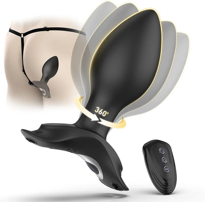 Rumpo Remote-Controlled Rotating Prostate Massager and Vibrating Anal Plug