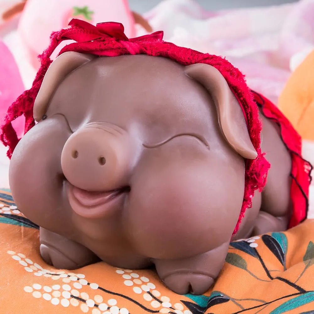 Realistic Pig-Themed Male Masturbator Torso with Dual-Entry Vaginal and Anal Channels
