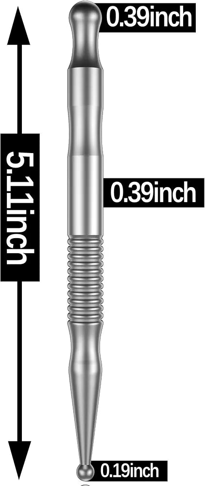Professional Stainless Steel Urethral Dilator and Penis Plug - 5.11-Inch Masturbation Rod for Experienced Users