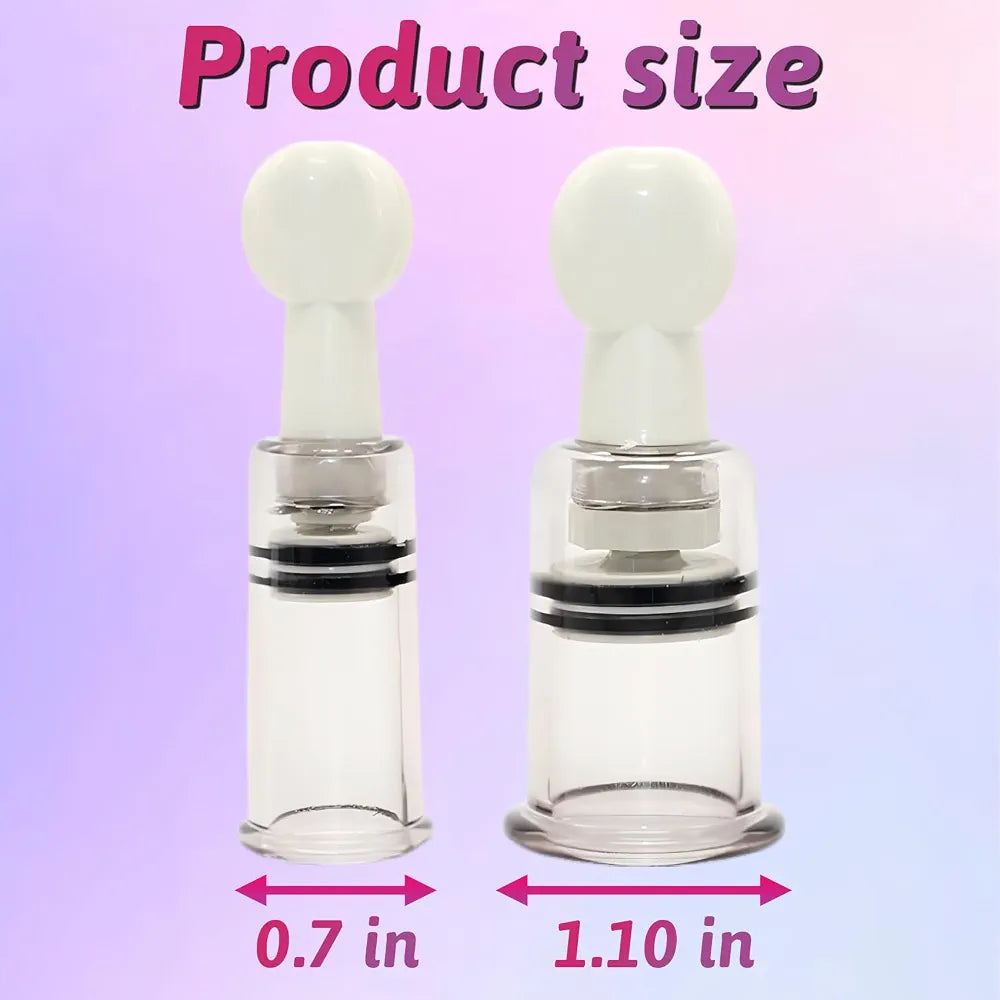 4-Piece Adjustable Clitoral and Nipple Suction Stimulator Set for Sensory Pleasure
