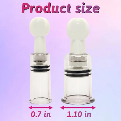 4-Piece Adjustable Clitoral and Nipple Suction Stimulator Set for Sensory Pleasure
