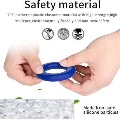Premium Reusable Silicone Penis Enhancement Rings - 3 Pack