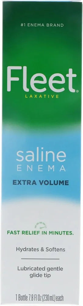 Fleet Saline Laxative Enema for Adults, 4.5oz Bottles - Case of 48