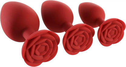 Silicone Anal Training Plug Set - 3-Piece Beginner Prostate Massager Kit