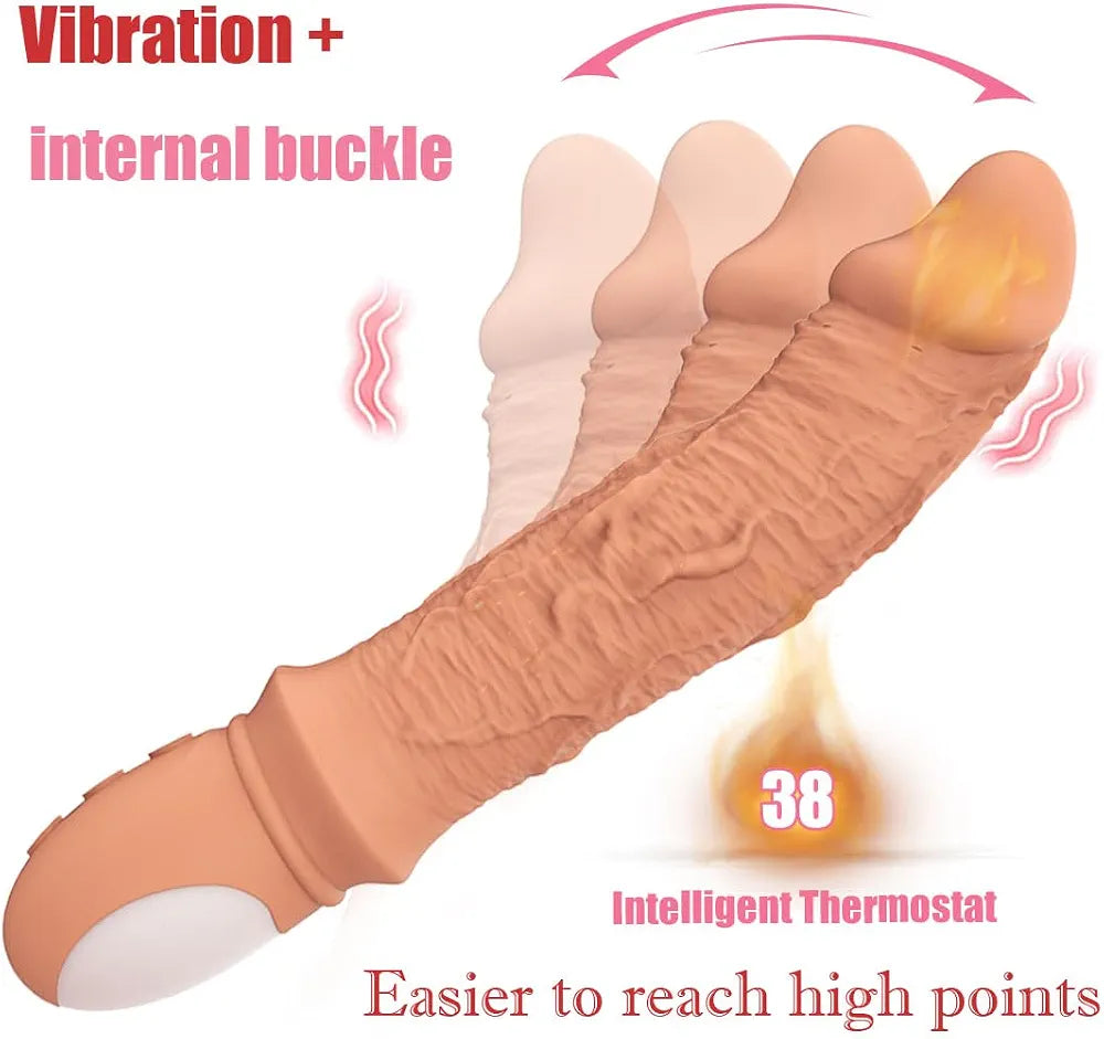 9-Mode Heated Clitoral & G-Spot Finger Vibrator for Couples