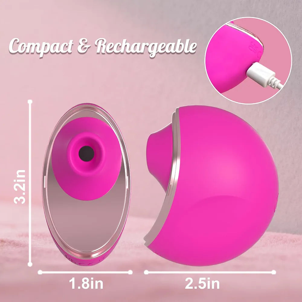 YUKZEN 10-Mode Silent Clitoral Suction Vibrator with Travel Case