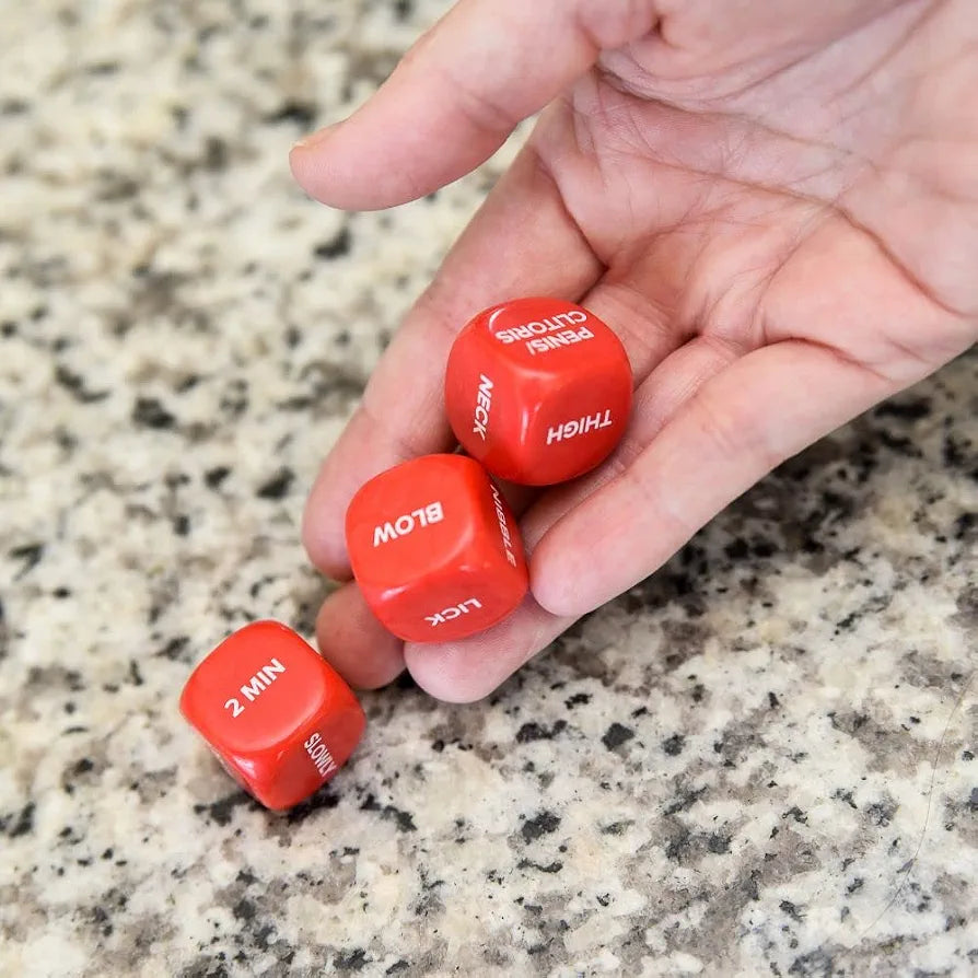 Adult Romantic Couple's Decision-Making Game Dice