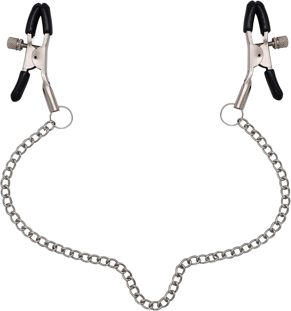 Adjustable Stainless Steel Nipple Clamps for Couples Erotic Stimulation