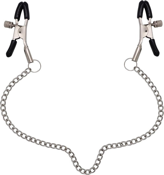 Adjustable Stainless Steel Nipple Clamps for Couples Erotic Stimulation