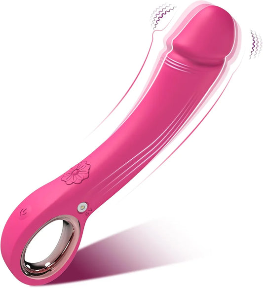 Premium Silicone G-Spot & Clitoral Vibrator with 10 Vibration Modes