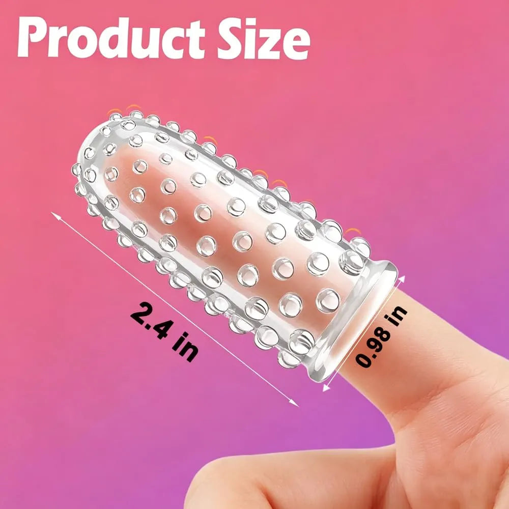 4-Piece Silicone Finger Vibrator Set for Intimate Stimulation and Couples Play