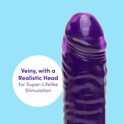 Lovehoney 5-Inch Realistic Multispeed Vibrating Dildo - Purple